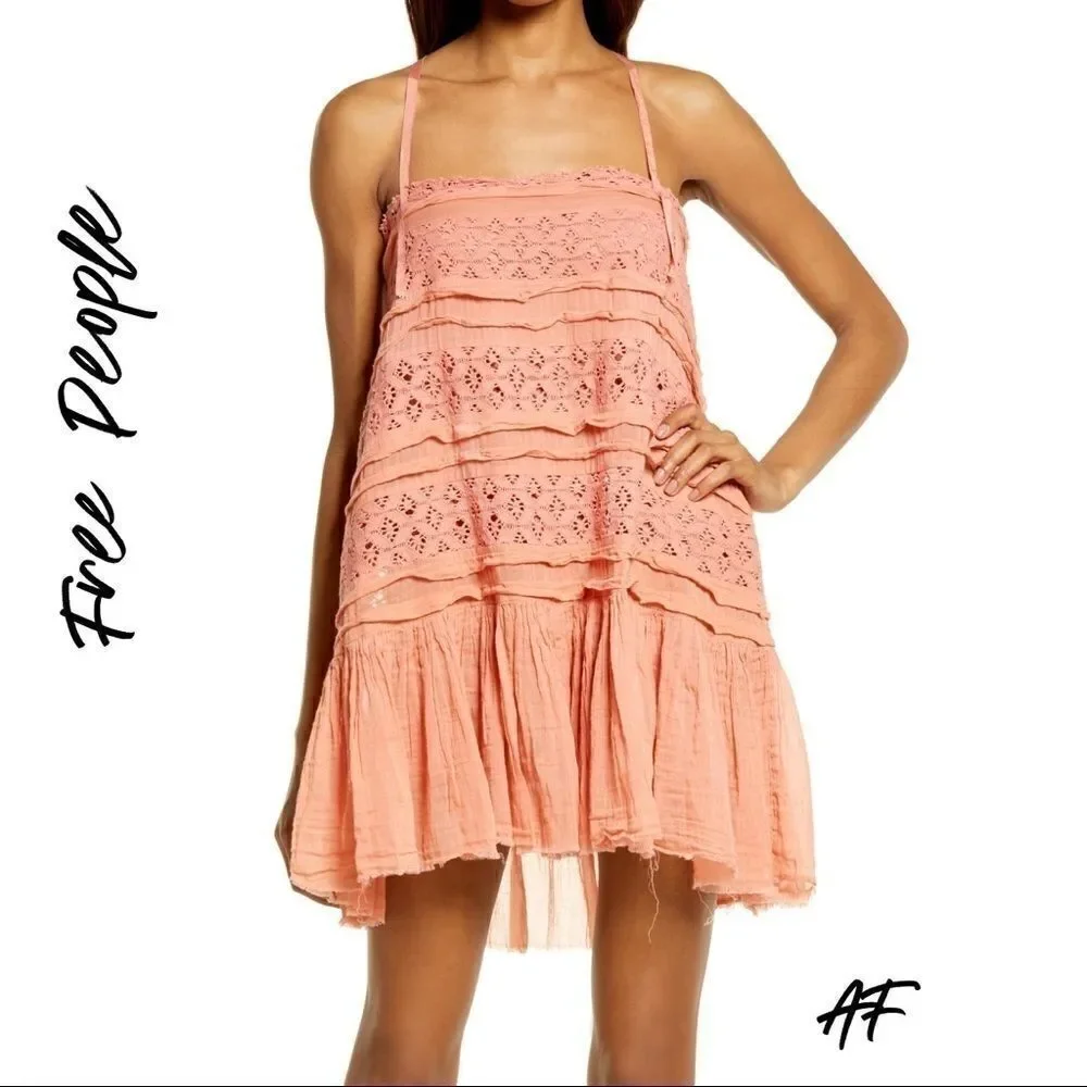 FREE PEOPLE SHAILEE SWING DRESS ROSE